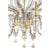 Contemporary Elegant Huge Ca’ Rezzonico Murano Glass Chandelier With Gold Accents and Leaves For Sale - Image 3 of 7