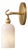 Handcrafted Brass Wall Sconce With Natural Alabaster Cylinder Shade | Sculptural Accent Light For Sale