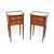 Antique French Bedside Tables with Marble Top, 1890, Set of 2 For Sale - Image 11 of 11