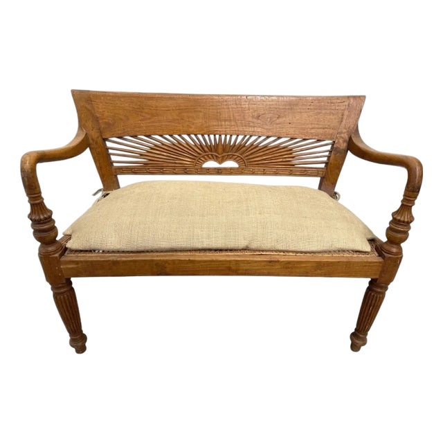 Anglo-Indian British Colonial Cane Settee Hollywood Provenence From "General Hospital" For Sale