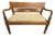 Late 20th Century Hollywood Prop Anglo-Indian British Colonial Cane Settee From "General Hospital" For Sale