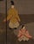 Japanese Painted Screen, Landscape W/ Rikshaw & Figures For Sale - Image 9 of 11