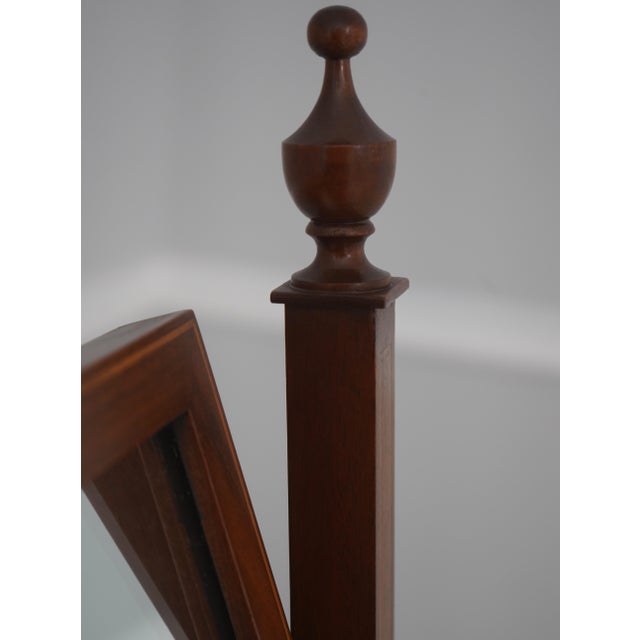 1960s Biggs Inlaid Mahogany 2 Drawer Dresser Shaving Mirror For Sale - Image 12 of 16