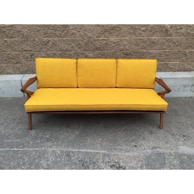MidCentury Walnut "Z" Sofa Chairish
