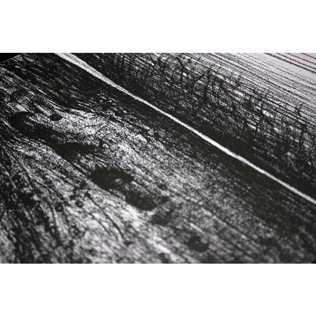 Black 1970s Industrial Henry Moore Lithograph, Original Windswept Landscape Ltd. Edition For Sale - Image 8 of 9