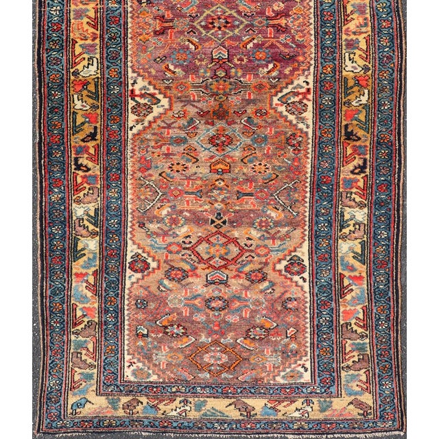 Antique Persian Fine Persian Malayer All-Over Design 3'9 X 8'0 For Sale - Image 4 of 13