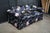 Wood Pair Mid Century Erwin-Lambeth for John Stuart Botanical Lily Rolled Arm Sofas For Sale - Image 7 of 17