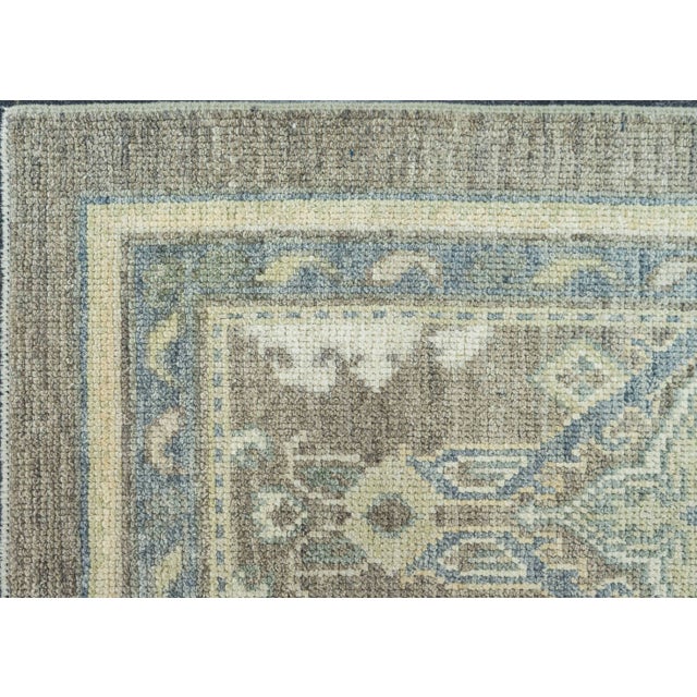 Turkish Oushak Rug 4'1"x 6'11" #19290 For Sale - Image 4 of 8
