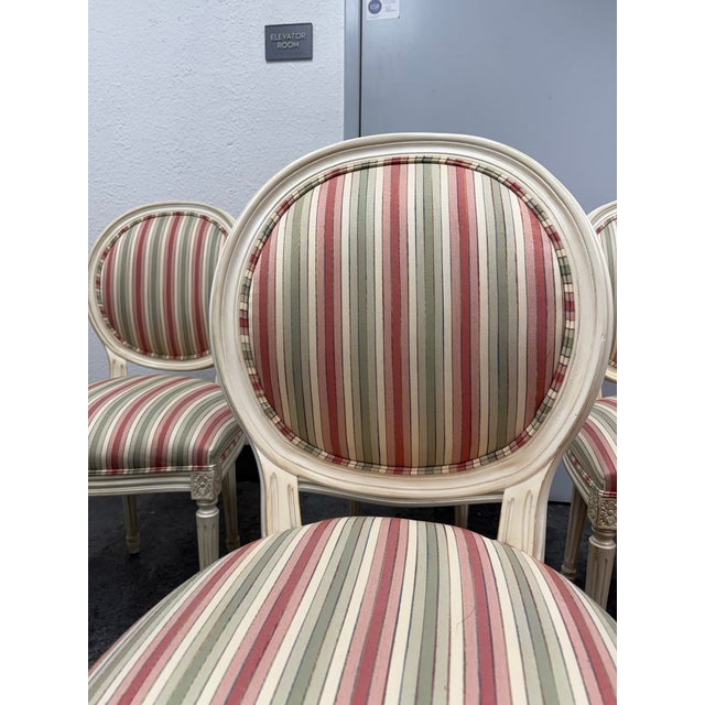 Shell Ethan Allen Louis XVI-Style Side Chairs, Set of Four For Sale - Image 7 of 12
