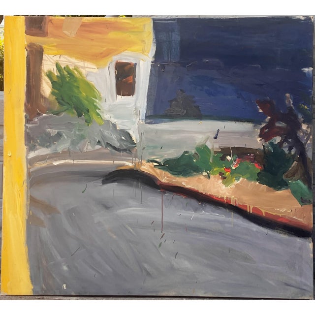 Expressionism Sally Kissinger Wilt End Of The Street I 1963 Painting For Sale - Image 3 of 8