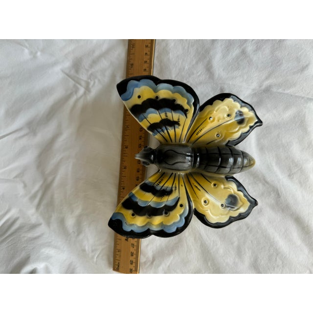 1940s Vintage Moth Wall Pocket For Sale - Image 5 of 5