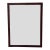 Burl Wood Rectangular Beveled Mirror For Sale