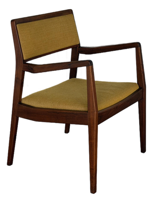 Jens Risom Playboy Chair - Model C140 - Mid Century Walnut Armchair