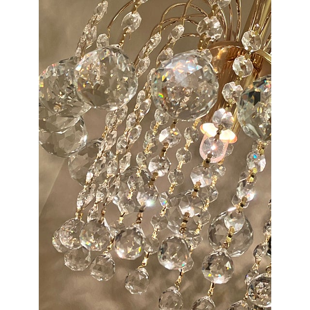 Italian Crystal Chandelier from Swarovski, 2000s For Sale - Image 11 of 13