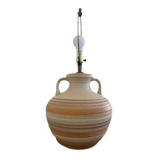 1970s Southwestern Style Pottery Lamp For Sale