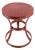 Side Table Round Dark Red Hint of Black Vintage For Sale