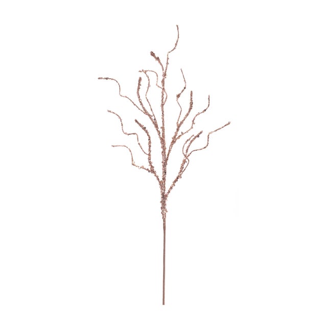 Add dramatic texture and shimmering dimension to your seasonal décor with this Sparkling Decorative Glitter Branch set....