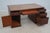 English English Leather Top 3 Part Executive Partners Desk For Sale - Image 3 of 18