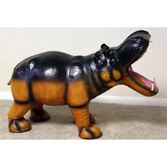 The seller says: A perfect decoration piece for animal lovers. This beautifully hand painted hippo will add elegance to...