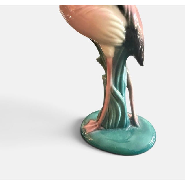 Vintage 1940’s MCM Will George Ceramic Flamingo Statue For Sale - Image 4 of 12