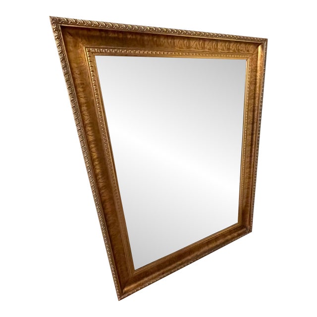 Vintage Carolina Mirror Company Gold Baroque Mirror – Large Ornately Carved Frame (35” X 49”) For Sale