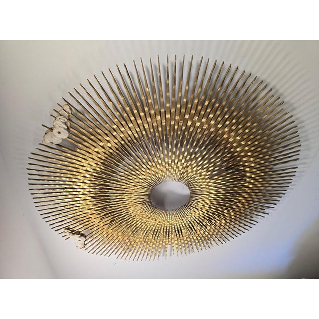 18th Century Gilt Carved Wooden Sunburst For Sale - Image 9 of 18