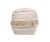 Modern Pasargad Home Grandcanyon Collection Cotton Pouf For Sale - Image 3 of 10