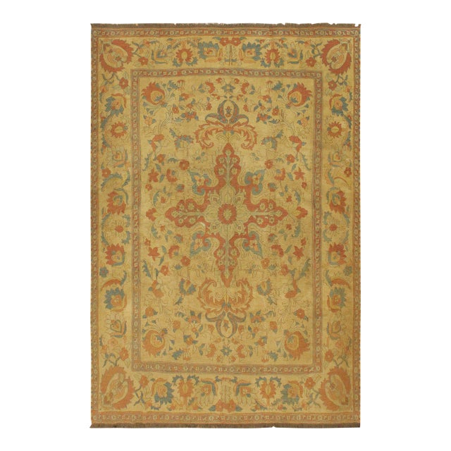 Rustic Soumak Beige/Rust Wool Rug - 7'7'' X 9'10'' For Sale