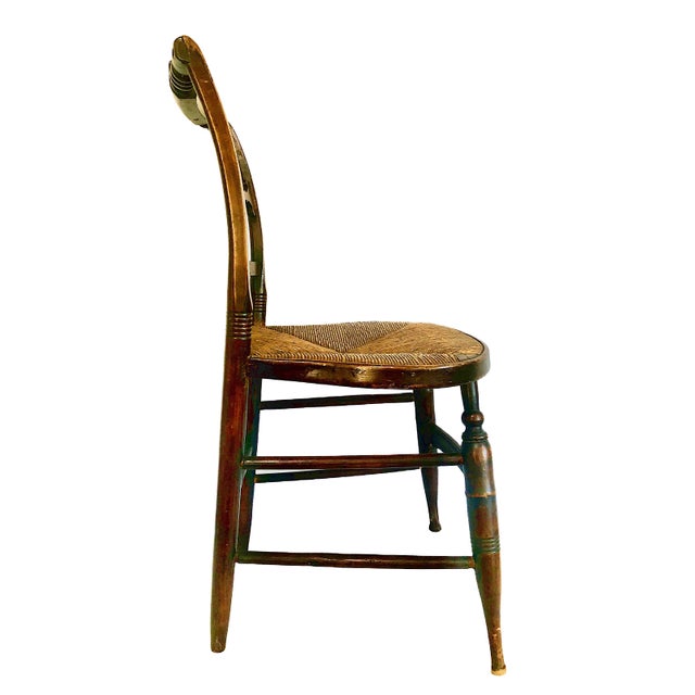 Mid 19th Century Early American "Fancy" Side Chair For Sale - Image 4 of 8
