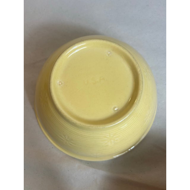 Vintage 1950’s Bauer Pottery Mixing Bowl Set Starburst Pastel - 5 Piece For Sale - Image 12 of 12