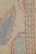 Antique Agra Rug Beige Pink Blue Wool Geometric Indian Runner For Sale - Image 9 of 11
