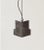 A solid brass pendant in silver patina. The pendant can be ceiling mounted with a 21-inch drop. Includes matching finish...