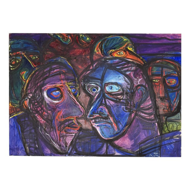 Josip Botteri Dini, Untitled, 1970s, Acrylic & Paper For Sale