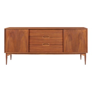 1950s Vintage Walnut Credenza by John Keal for Brown Saltman For Sale