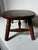 Early 20th Century Vintage Early American Primitive Oval Splayed Solid Wood Turned Leg Low Stool For Sale - Image 5 of 10