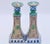 Ceramic 1960s Vintage Chinoiserie Ceramic Turquoise Candlesticks by Nora Fenton For Sale - Image 7 of 10