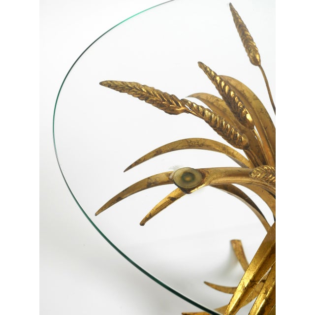 Mid-Century Gilded Floral Side Table with Glass Top by Hans Kögl, 1960s For Sale - Image 10 of 18