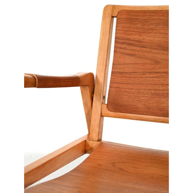 Brown Model 244 Armchair by Axel Larsson for Bodafors, 1940s For Sale - Image 8 of 12