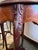 American Late 20th Century Carved Round Walnut Side Tables With Marble Top For Sale - Image 3 of 7