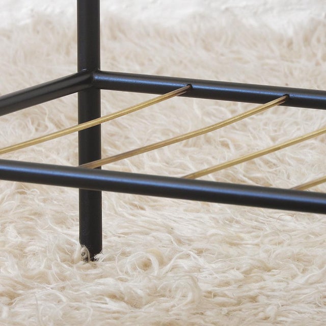 Mid-Century Coffee Table with Magazine Rack in the style of Pierre Guariche, France, 1950s For Sale - Image 6 of 13