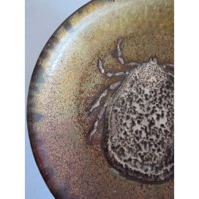 Art Pottery Ceramic Dish With a Tick on It For Sale - Image 9 of 11