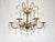 Antique 6 Arm Absolutely Fabulous Brass Cut Lead Glass Crystal Chandelier For Sale - Image 10 of 12
