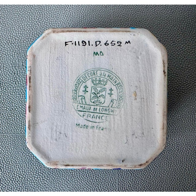 Antique French Émaux De Longwy Pottery Box For Sale In Los Angeles - Image 6 of 6
