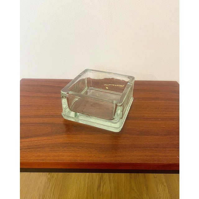 Rare molded glass trinket tray/ashtray designed by Le Corbusier and Charlotte Perriand for Lumax, France, in the 1950s....