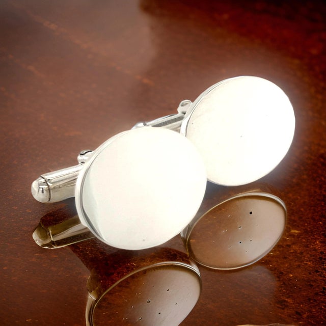 Contemporary 1990s Tiffany & Co Estate Sterling Silver Cufflinks , 2 pieces For Sale - Image 3 of 10