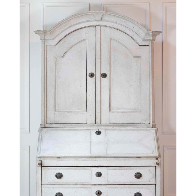 18th century Swedish Gustavian secretary cabinet For Sale - Image 13 of 15
