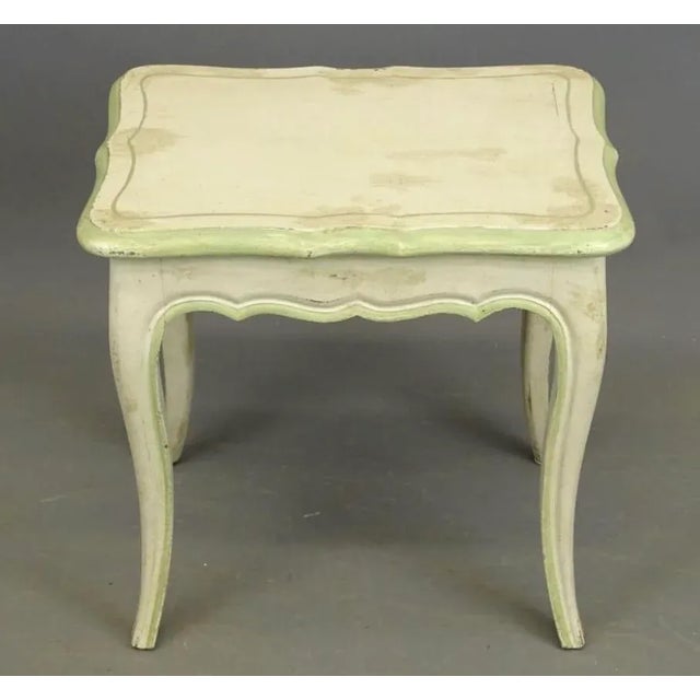 A very nice French country Provençal table. Perfect for drinks or tea. Marked France