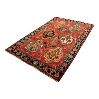Ghashghai Hand-Knotted Rug in Wool For Sale