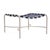 Brown Jordan Kantan Aluminum Suncloth Ottoman, Dove frame with Marine fabric For Sale - Image 12 of 12