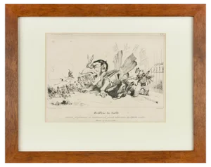 J. J. Grandville, L’artillerie du Diable, Lithograph, 1834
